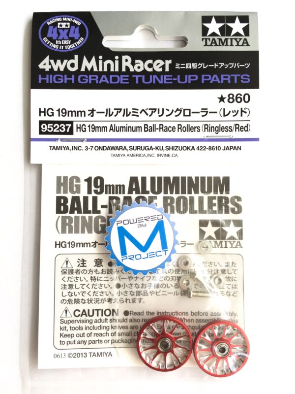 MRH-10 (HG 19mm Aluminum Ball-Race Rollers Ringless/Red) - Image 2