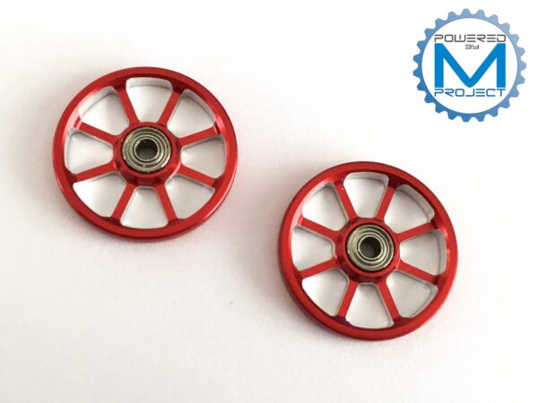 MRH-01 (HG 19mm Aluminum Ball-Race Rollers Ringless/Red)