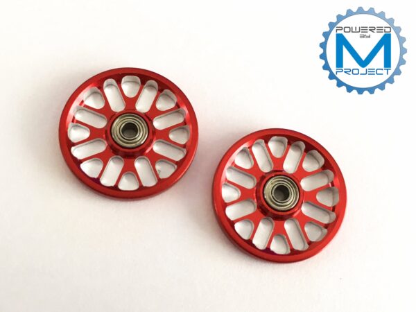 MRH-04 (HG 19mm Aluminum Ball-Race Rollers Ringless/Red)