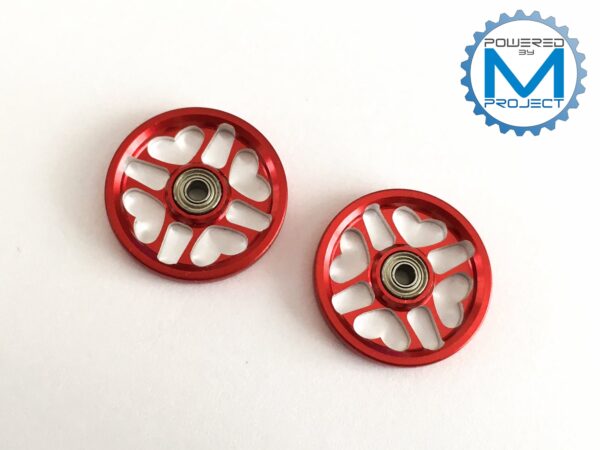 MRH-06 (HG 19mm Aluminum Ball-Race Rollers Ringless/Red)