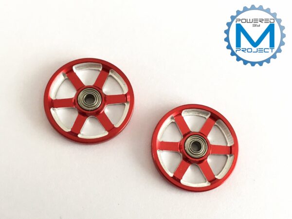 MRH-08 (HG 19mm Aluminum Ball-Race Rollers Ringless/Red)