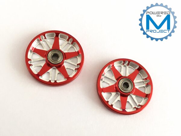 MRH-11 (HG 19mm Aluminum Ball-Race Rollers Ringless/Red)