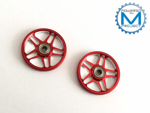 MRH-03 (HG 19mm Aluminum Ball-Race Rollers Ringless/Red)