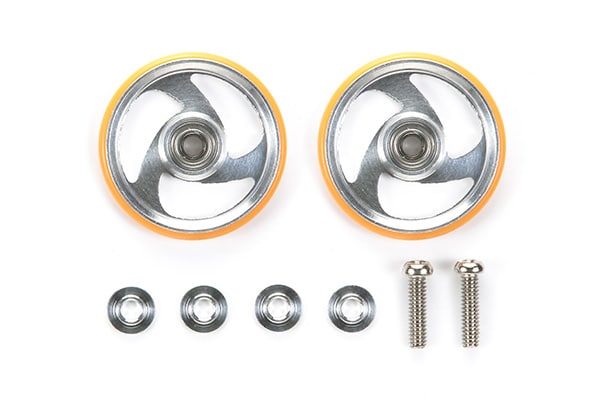 TAMIYA 95328 19mm Aluminum Roller w/Plastic Ring (Orange) - Project-M
