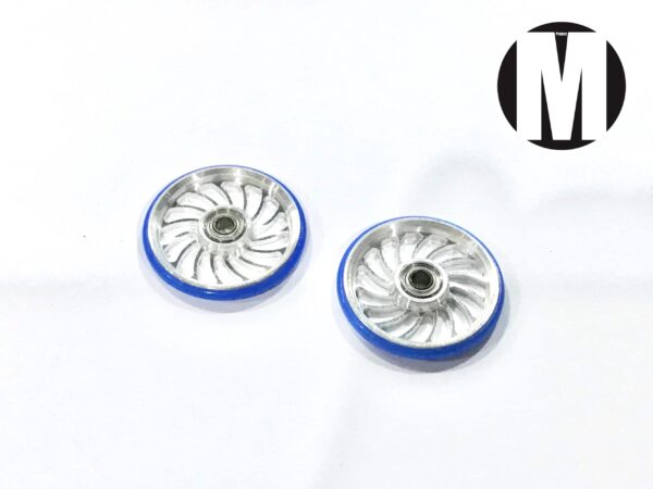 MRR-12 (19mm Aluminum Rollers w/Plastic Rings (Dish Type))