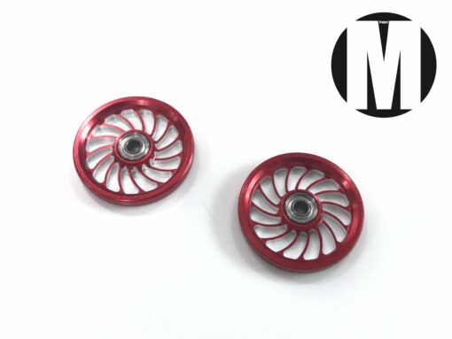 MRH-14 (HG 19mm Aluminum Ball-Race Rollers Ringless/Red)