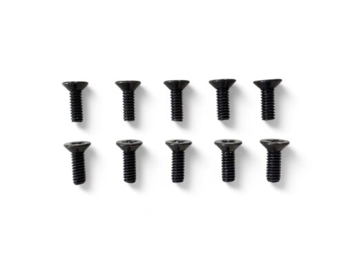 Stainless Steel Countersunk Screw Set (6mm, Black)