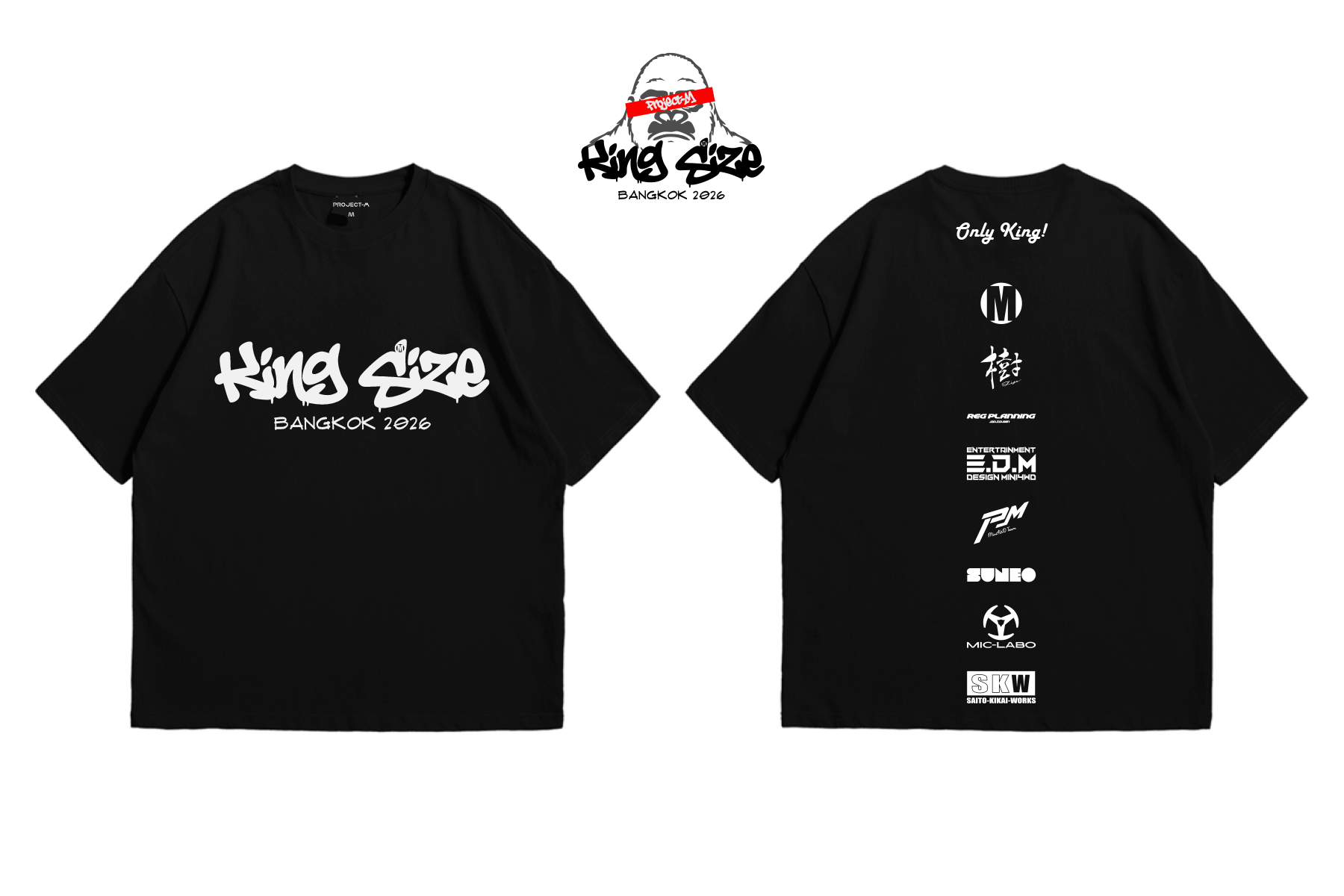 PROJECT-M KING SIZE 2026 Official Event T-Shirt – Classic Edition
