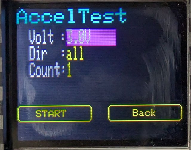 AccelTest設定