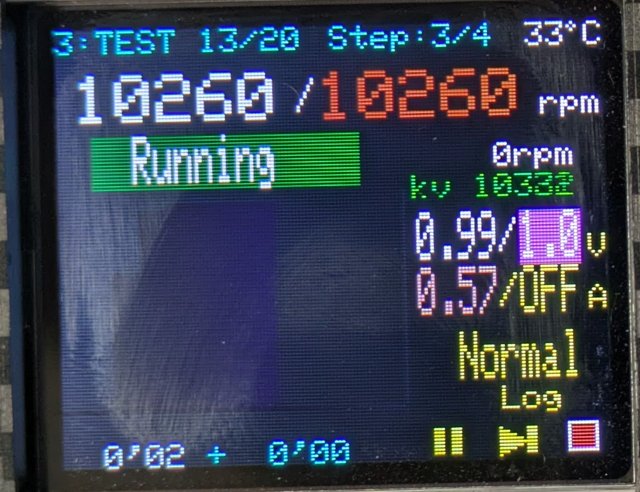 プログラム実行中（正転）